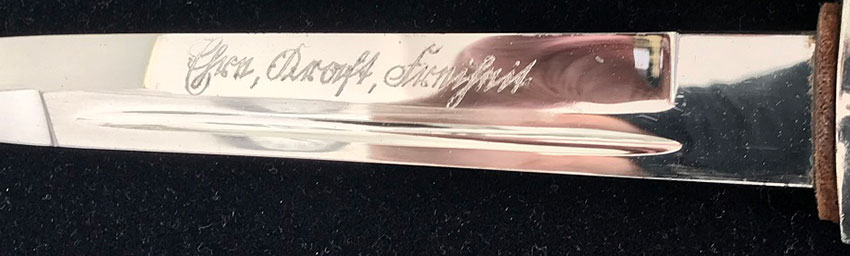 CARL EICKHORN
Long - Single-Etched Dress Bayonet