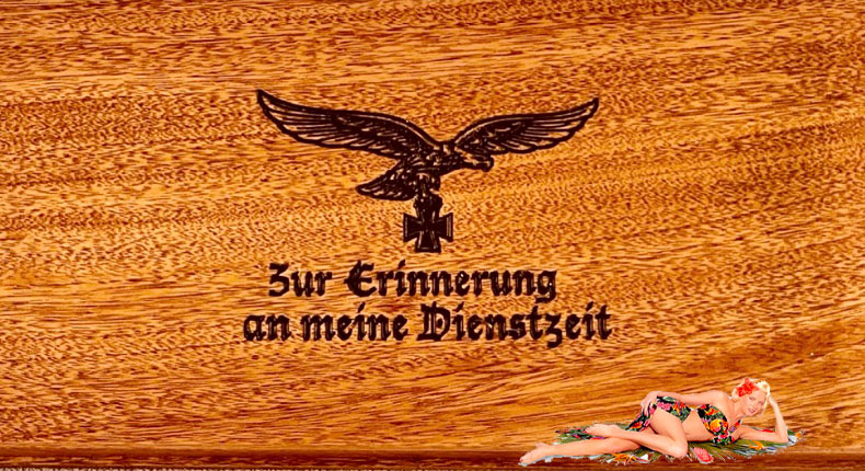 If you might have a Special Etched Dress Bayonet or two, I am now offering a beautiful Presentation Box so that you can add some visual enhancement as well as personal satisfaction in your bayonet display. All Presentation Boxes are handmade. Tops are hard to find Birds Eye Maple. Bottoms of Rare Tiger Maple (see pictures) and have a recessed interior covered in a black satin or felt to further increase the appearance of your bayonet* collectible.