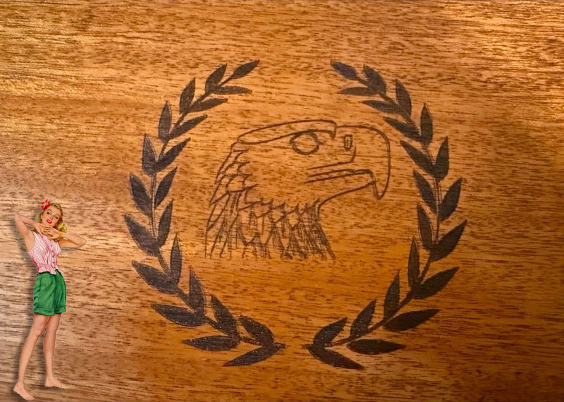 If you might have a Special Etched Dress Bayonet or two, I am now offering a beautiful Presentation Box so that you can add some visual enhancement as well as personal satisfaction in your bayonet display. All Presentation Boxes are handmade. Tops are hard to find Birds Eye Maple. Bottoms of Rare Tiger Maple (see pictures) and have a recessed interior covered in a black satin or felt to further increase the appearance of your bayonet* collectible.